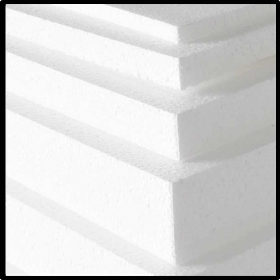 EPS Foam in a stack